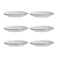 Griekse blauwe schotel van 24 cm - 6 stuks