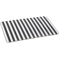 Placemat 45 x 30 cm met zwart-witte strepen