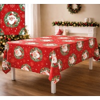Kersttafelkleed met de Kerstman