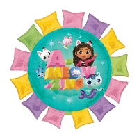 Huisvormige folieballon van Gabby's Dollhouse