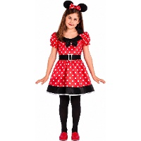 Minnie muis kostuum met oren voor meisjes