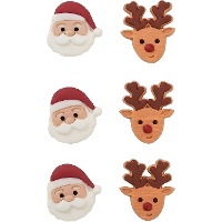 Kerstsuikerfiguren - PME - 6 stuks
