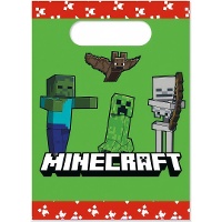 Minecraft papieren zakjes - 4 stuks