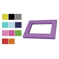 Gekleurd kurken frame van 80 x 60 cm