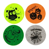 Reflecterende Halloweenraamstickers van 10 cm - 4 stuks