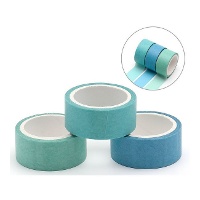 Driekleurige washi tape van 3 m - 3 stuks