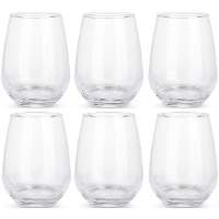 Glas 480 ml, brede bodem - set van 6
