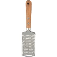 Stalen rasp met acaciahouten handvat