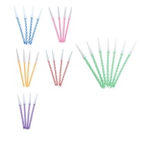 Spiraalvormige kaarsen van 8,5 cm - Pastkolor - 12 stuks