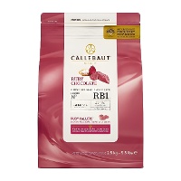 Ruby chocoladedruppels van 2,5 kg om te smelten - Callebaut