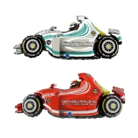 F1 Race Auto Ballon van 100 x 41 cm - Grabo