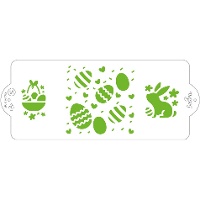 Stencil voor Pasen 10 x 25 cm - Decora