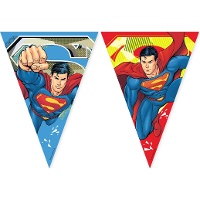 Superman-wimpel in actie