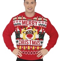 Kersttrui voor dames met 'Merry Christmas'