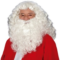 Pruik en baard van de Kerstman