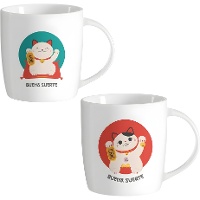 Mok 470 ml Maneki-Neko (gelukskat) - 1 stuk