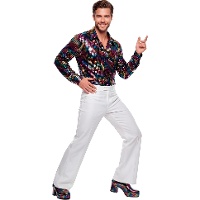 Jaren 80 disco stijl kostuum voor mannen