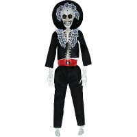 Hangende skelet mariachi van 40 cm