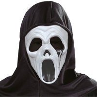 Masker met capuchon van kinderfilm moordenaar