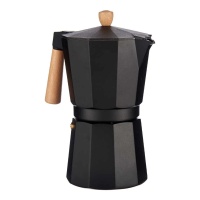 Italiaanse koffiepot 12 kopjes met houten handvat - Kinvara