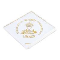 Servetten van 16,5 x 16,5 cm voor Eerste Communie - 12 stuks