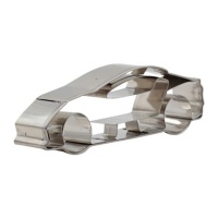 Sportauto koekjesvorm 10 x 3 cm - Pastkolor