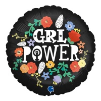 Girl Power ronde ballon van 46 cm - Premium kwaliteit