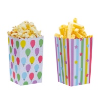 Doos met ballonnen en sterren - 6 stuks