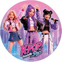 Eetbare K-pop-oblaat 20 cm - 1 stuk