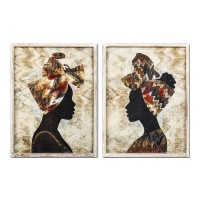 Afrikaans schilderij 45 x 60 cm - DCasa - 1 stuk