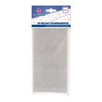 Transparante snoepzak 25 x 10 cm - 30 stuks