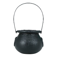 Zwarte heksenketel van 11 cm