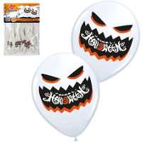 Griezelige spooklatex ballonnen - 6 stuks
