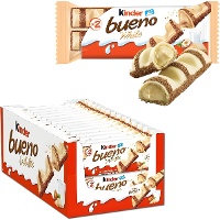 Kinder bueno White met een vulling van hazelnootcrème - Kinder - 30 stuks
