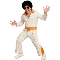 Gouden Rock-'n-Rollkoning kostuum voor heren