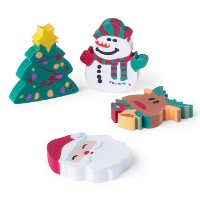 Kerstgummen - 4 stuks