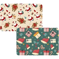Placemat van 43 x 28 cm met kerstontwerp - 1 stuk