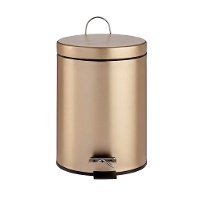 Metalen badkamer trash bin van 12 L