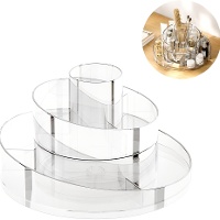 Draaibare make-uporganizer 3 niveaus 360° 16,5 x 16,5 x 18 cm
