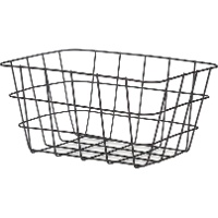 Mand van 24 x 18,5 x 12,5 cm van verchroomd metaal