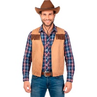Indiaan- of cowboygilet voor volwassenen