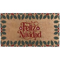 Kerstdeurmat met «Feliz Navidad»