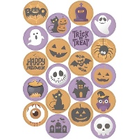 Mini eetbare wafeldecoraties Halloween - Dekora - 20 stuks