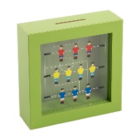 Voetbalspaarpot van 15 x 15 x 5 cm