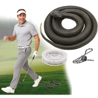 Realistische grap-slang met nylon draad, 80 cm