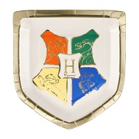 Harry Potter borden met Hogwarts-wapen, 26 x 18 cm - 6 stuks