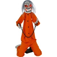 Animatronic zombiegevangene met licht en geluid - 1,05 m