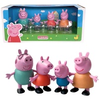 Peppa Pig Taartdecoratieset - 4 Stuks