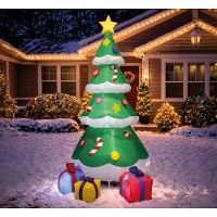 Opblaasbare kerstboom met verlichting - 1,80 m hoog