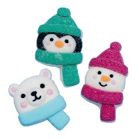Kerstfiguren van marshmallow van 180 g - PME - 12 stuks